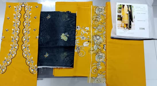  Premium 3PC Unstitched Lawn Suit Available 