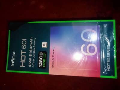 Infinix hot 60i available new mob accessories box pack