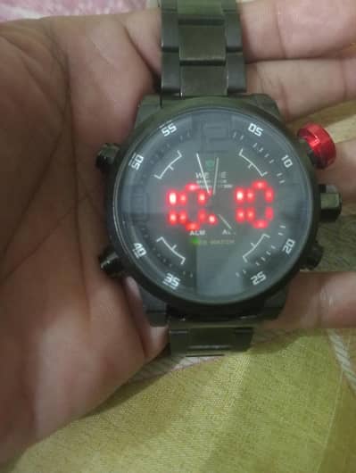 weooe sport watch weter resist  alarm led