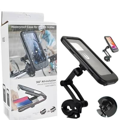 Water proof bike phone holder 360 degree rotation/handlebar mobile mou