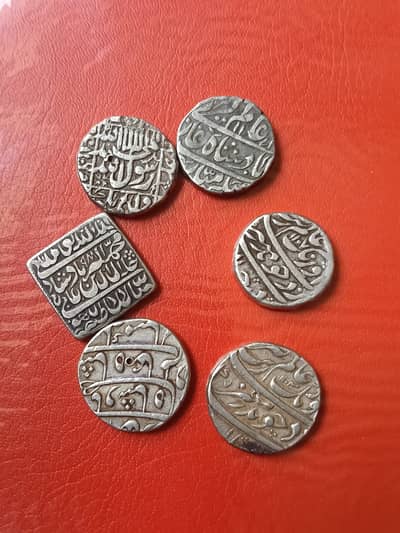 Rare Old Mughal / Islamic Silver Coins Lot – Antique Collectible