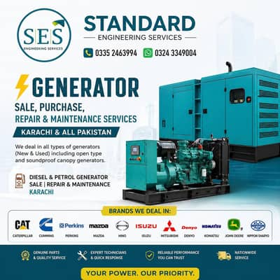 Sale Purchase Repairing, Maintenance Service Diesel&Patrol Generator