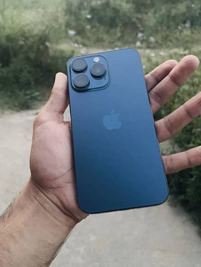 iPhone 15 Pro Max - Blue Titanium - With Box  03347166054 Call Me