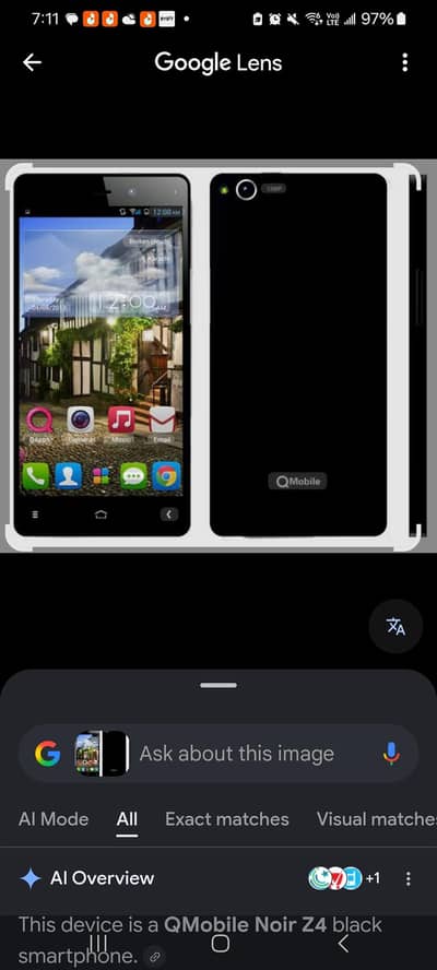Qmobile Z4 panel screen