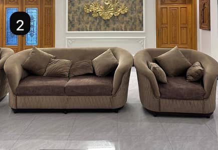 Luxury 16-Seater Sofa Set with Center Tables