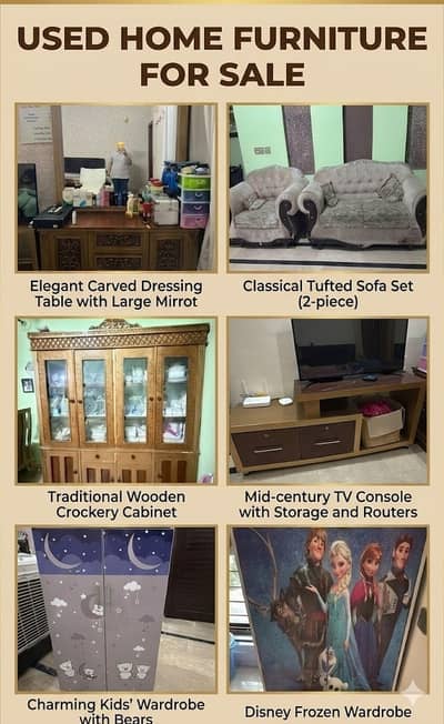 Used Home Furniture For Sale . . . . . Read Add Description