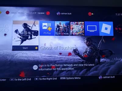 PS4 500GB + 2 Original Controllers + 1 Year Subscription
