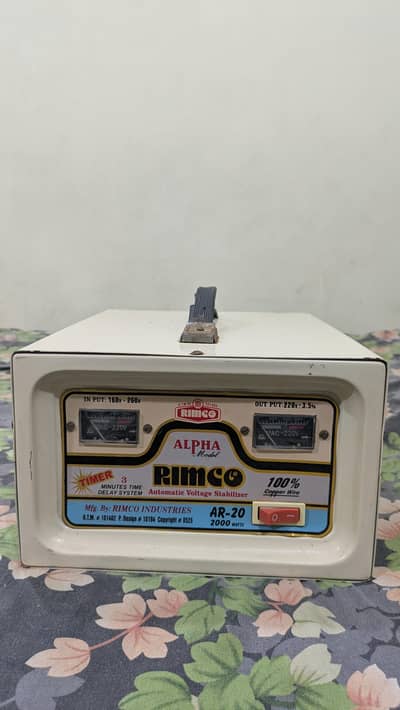 Rimco 2000 watt Stabilizer 100% Copper