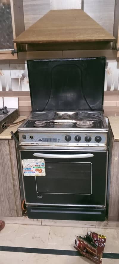 used 3 burner cooking range