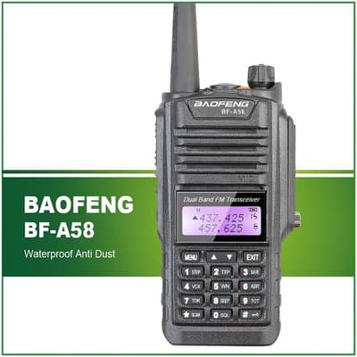 Walkie Talkies for long range communication, Baofeng BF A58 Waterproof