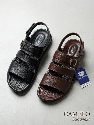 Camelo Stylish Leather Sandal for Men