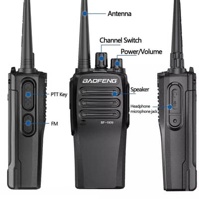 Baofeng BF-1909 Professional UHF Long Range Walkie Talkie, 16 Channel