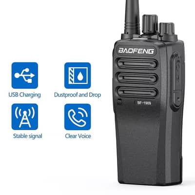 Baofeng BF-1909 Professional UHF Long Range Walkie Talkie, 16 Channel