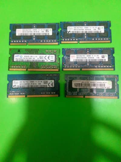 4GB DDR3 LAPTOP RAMS