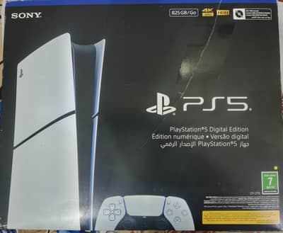 PS 5 Digital Edition 1tb just box open