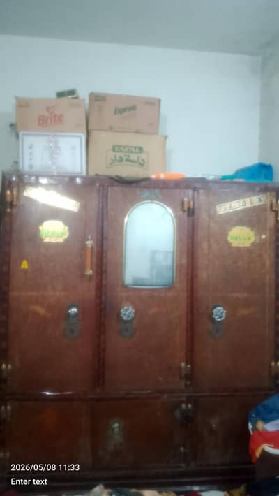 3 door iron cupboard