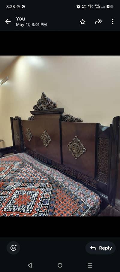 Designer's Wooden Bed