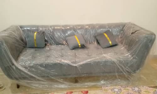 5 Seater Luxury Sofa Set – Grey Color – Almost New