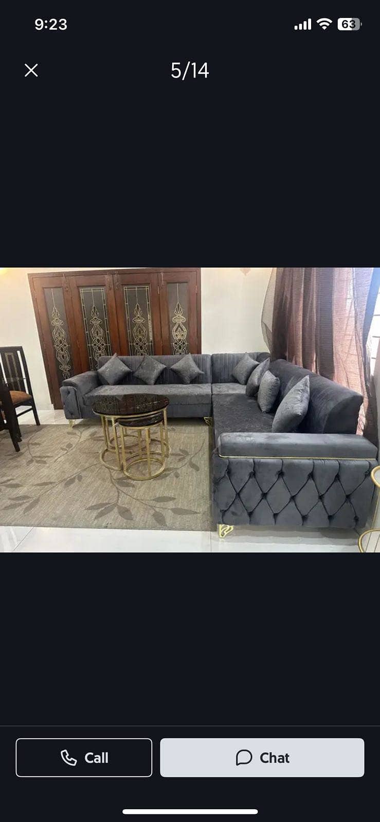 L shaped sofa 0