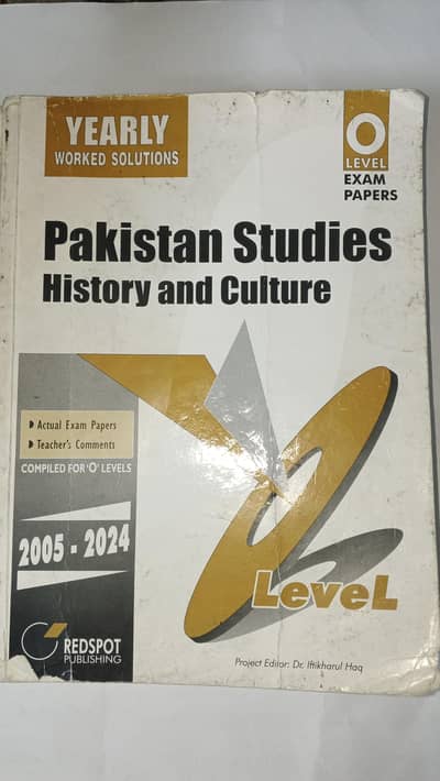 olevel Pakistan studies past paper  2059 / 01 history