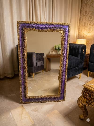 Mirror resin art