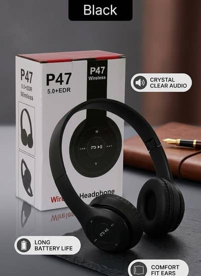P47 wireless Bluetooth headphones