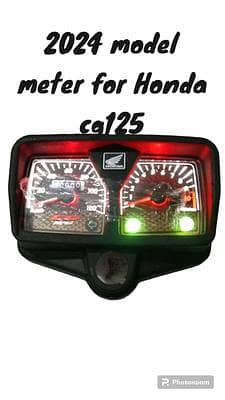 Honda CG125 Speedometer with LCD Display Black ABS