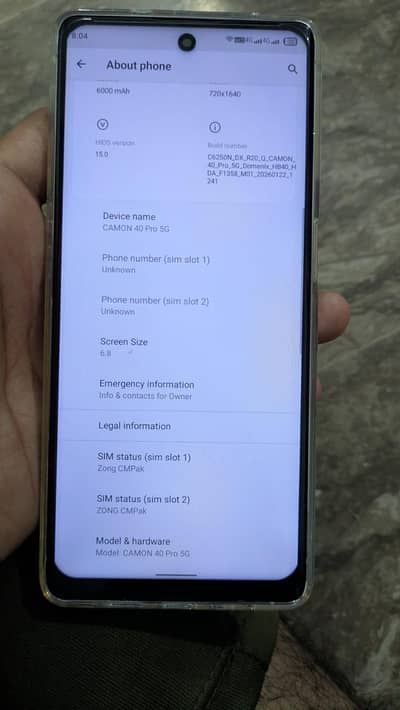 Domeix camon 40 pro 5G
