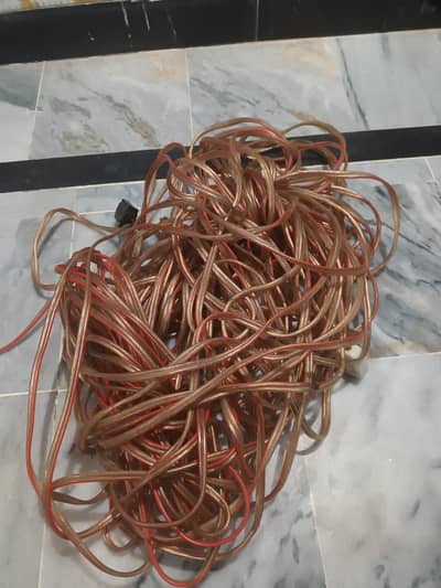 speakers wire for audio.  patching cable  mic wire
