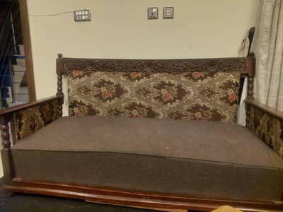 3 seater used wooden diyar sofa