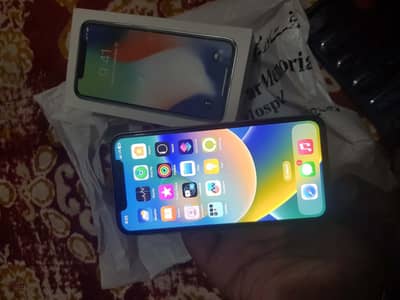 iPhone X Pta official active with box and cable  water pack
