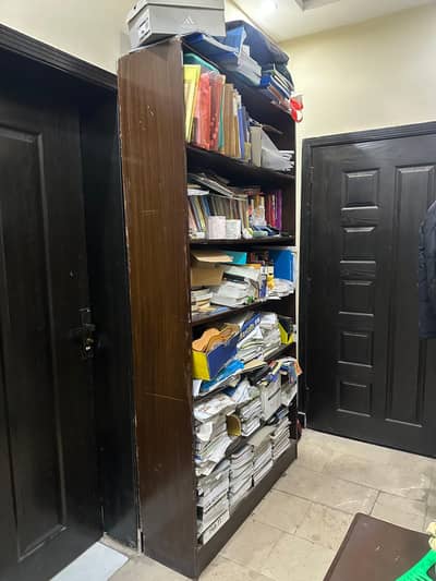 Big Wooden Bookshelf - 6 Compartments | Almost Floor to Ceiling Size