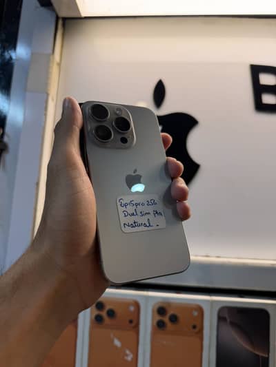 Iphone 15 Pro 256 GB Dual Sim PTA Phy+Esim Brand New Condition