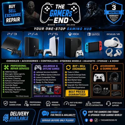 PS4 | PS5 | XBOX | Buy Sell Repair Gaming Consoles Warranty in Karachi
