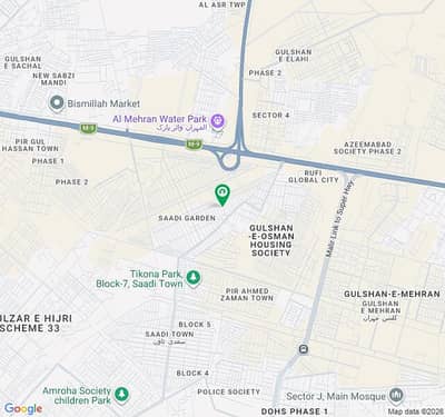 240 square yard open plot sadi garden