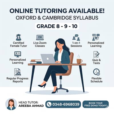 Online Tutoring for grade 8,9,10 | Oxford & Cambridge Syllabus |