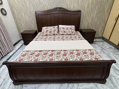 Premium Wooden Bed Set