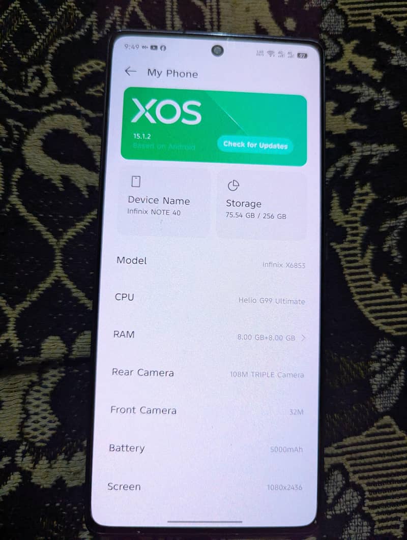 Infinix note 40 1