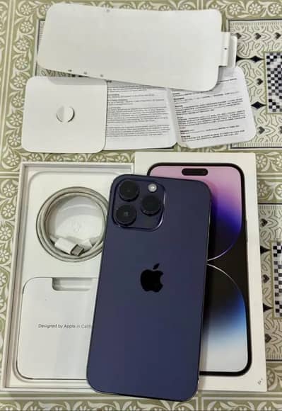 Apple Iphone 14 pro max official pta approved 256gb water pack