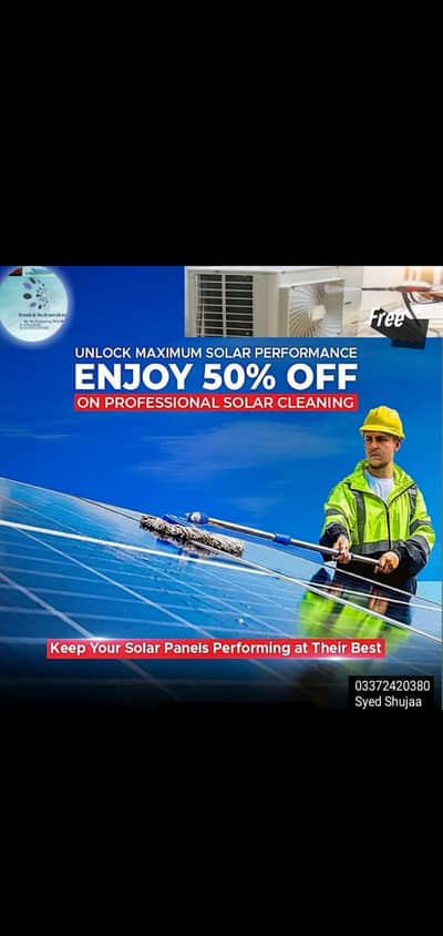 Solar panel clean services
