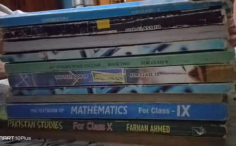 10 class course books  used
