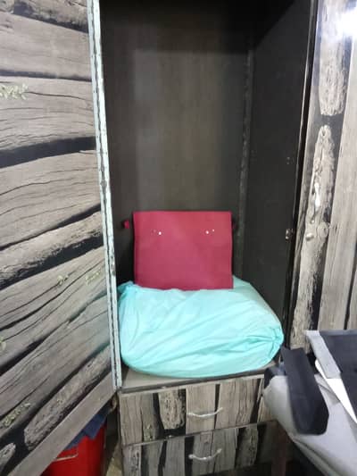 2 doors wooden almirah for sale