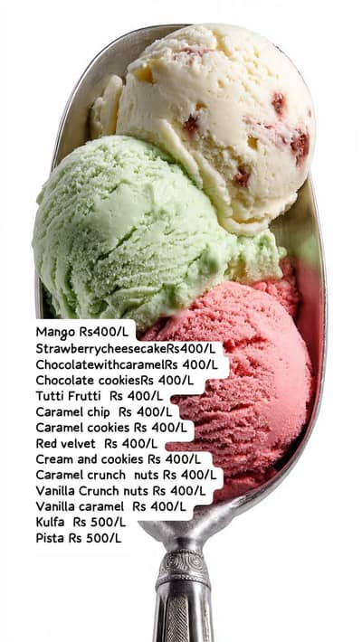 Fresh Creamy Ice Cream - All Sizes & Party Packs (Big Discount)
