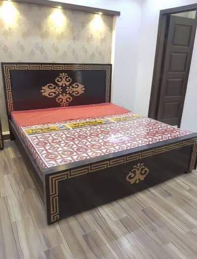 Lasani bed with one side table n mattress