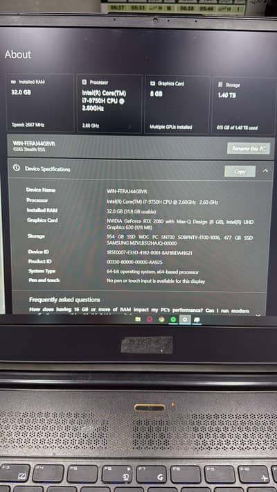 MSI GS65 Stealth 9SG