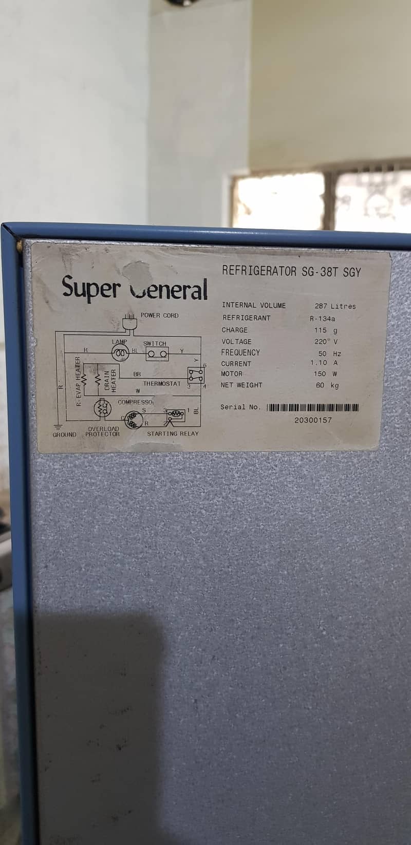 SUPER GENERAL REFRIGERATOR 8