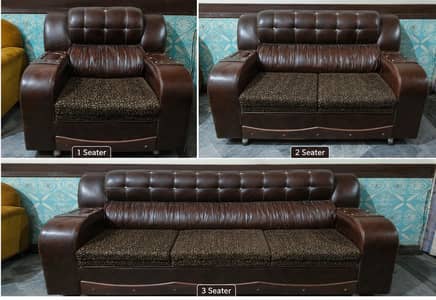 Leather Sofa Set