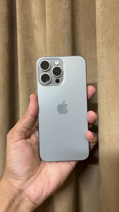 Iphone 15 pro max natural 256Gb 10 By 10 kit Sim slot jv