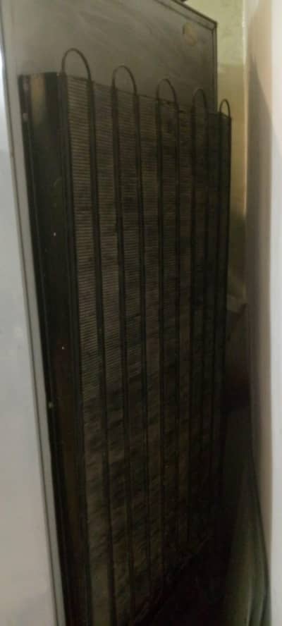 color: grey silver .  huge space dawlance realiable fridge