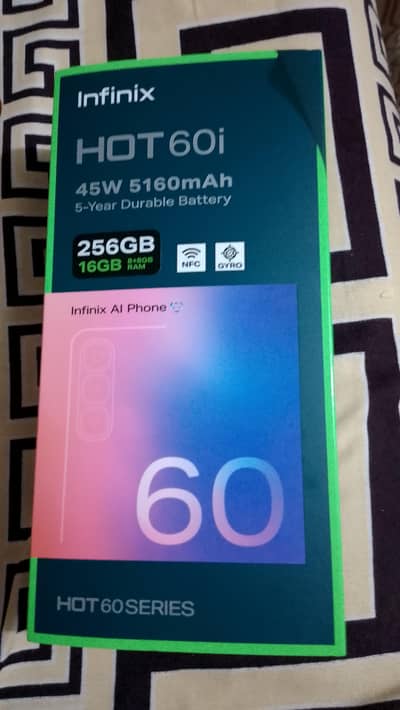 1 week used Infinix hot 60i 8/256 gb